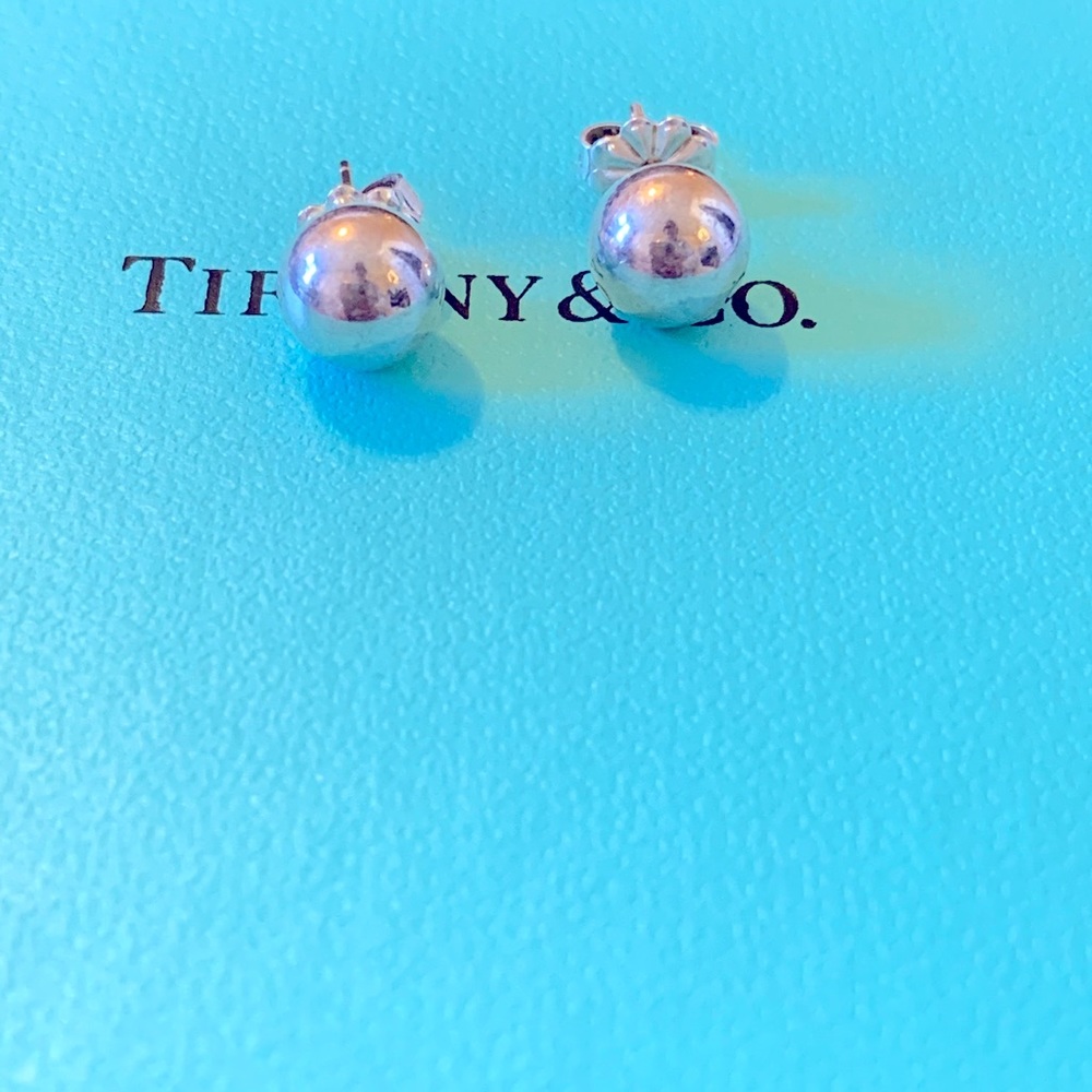 Tiffany & Co 8 mm ball earrings